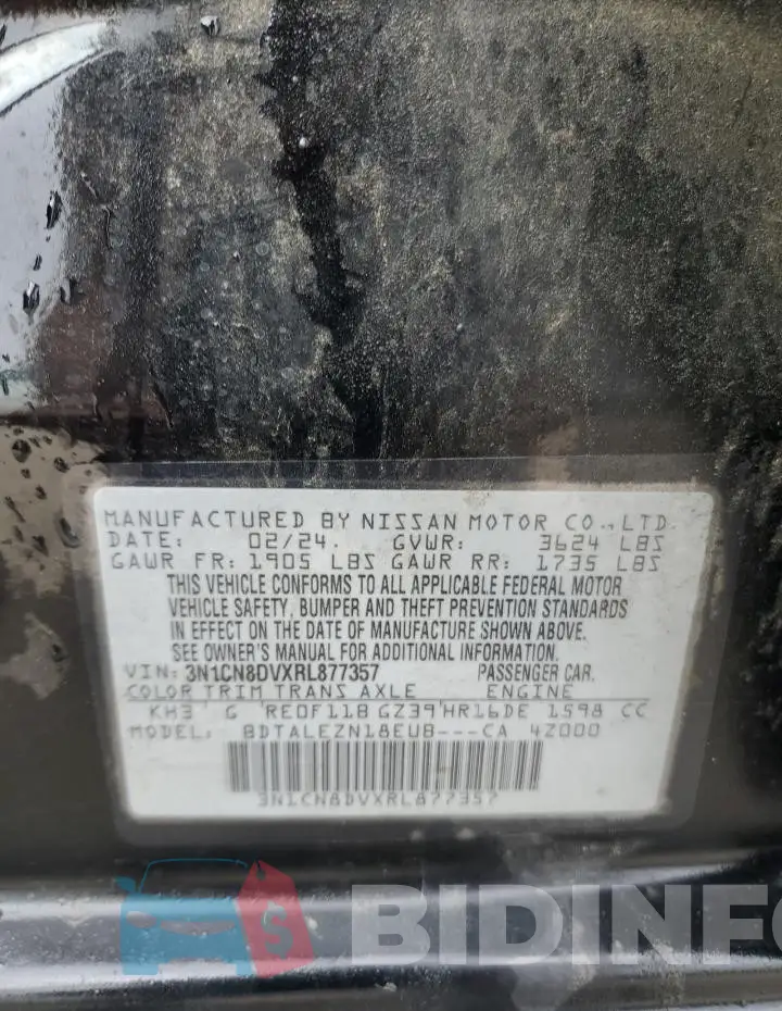 3N1CN8DVXRL877357 Photo# 12