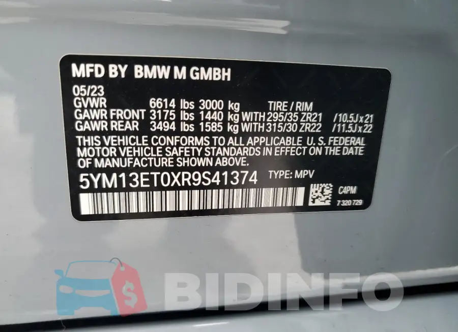5YM13ET0XR9S41374 Photo# 14