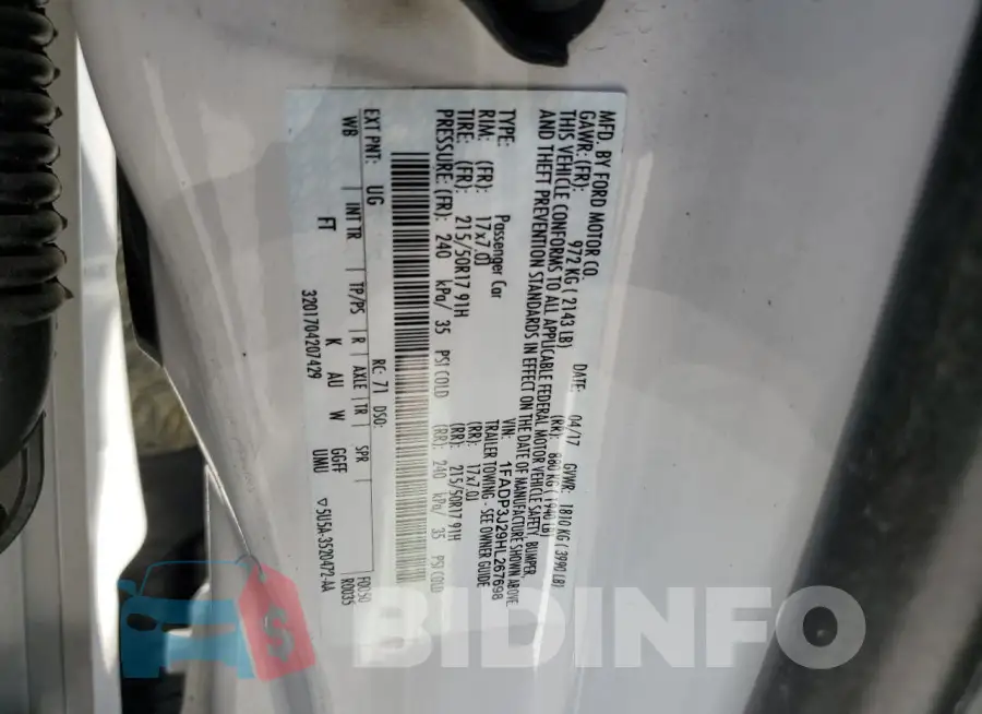 1FADP3J29HL267698 Photo# 12