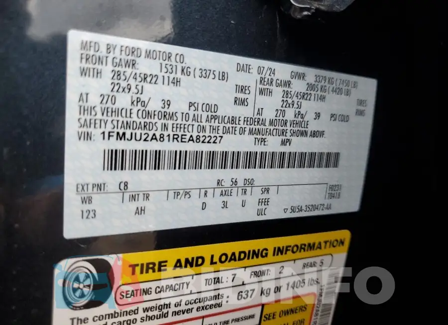 1FMJU2A81REA82227 Photo# 13