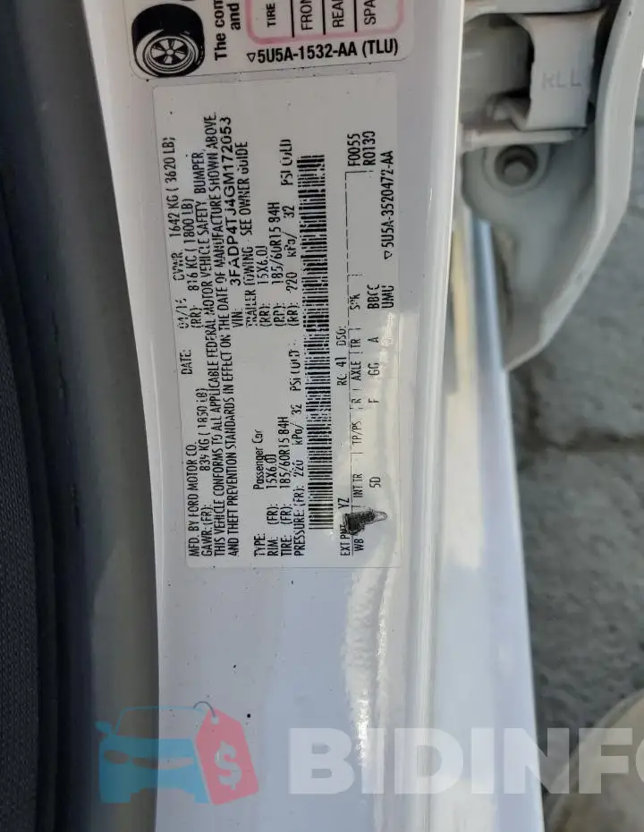 3FADP4TJ4GM172053 Photo# 12