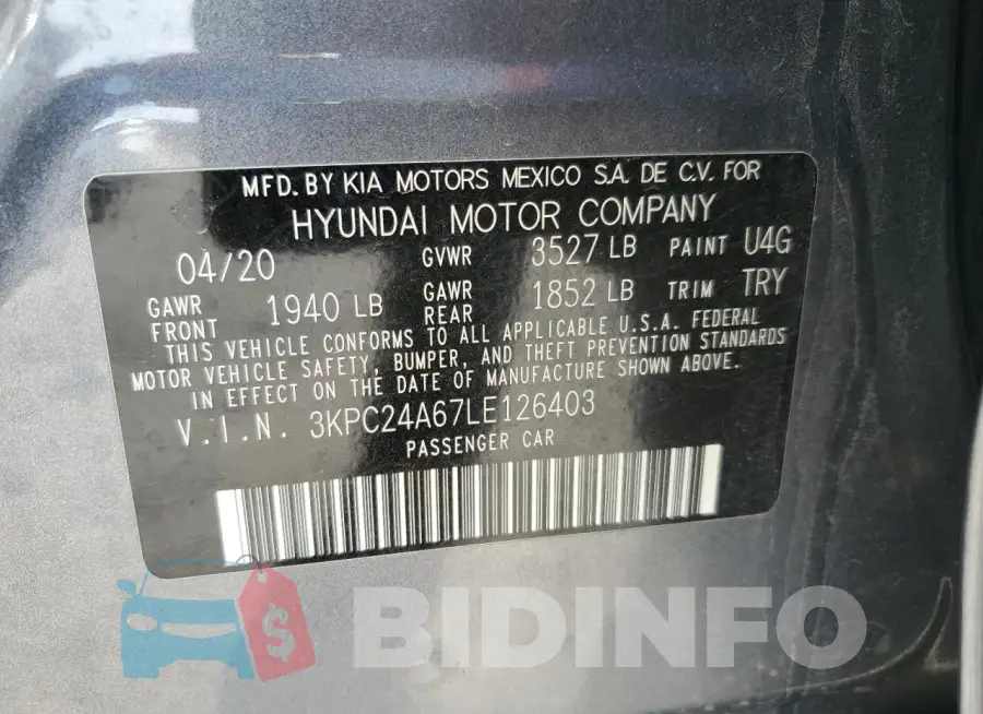 3KPC24A67LE126403 Photo# 12