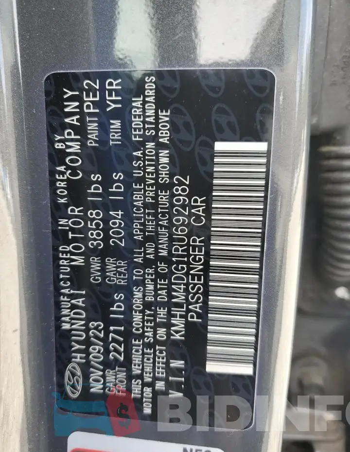 KMHLM4DG1RU692982 Photo# 12