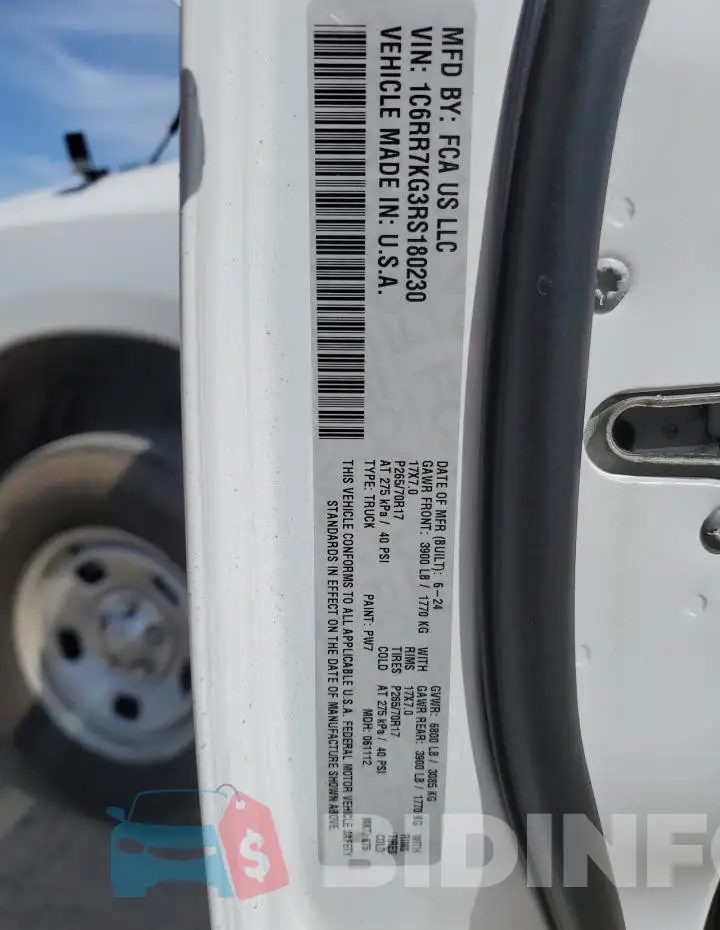 1C6RR7KG3RS180230 Photo# 12