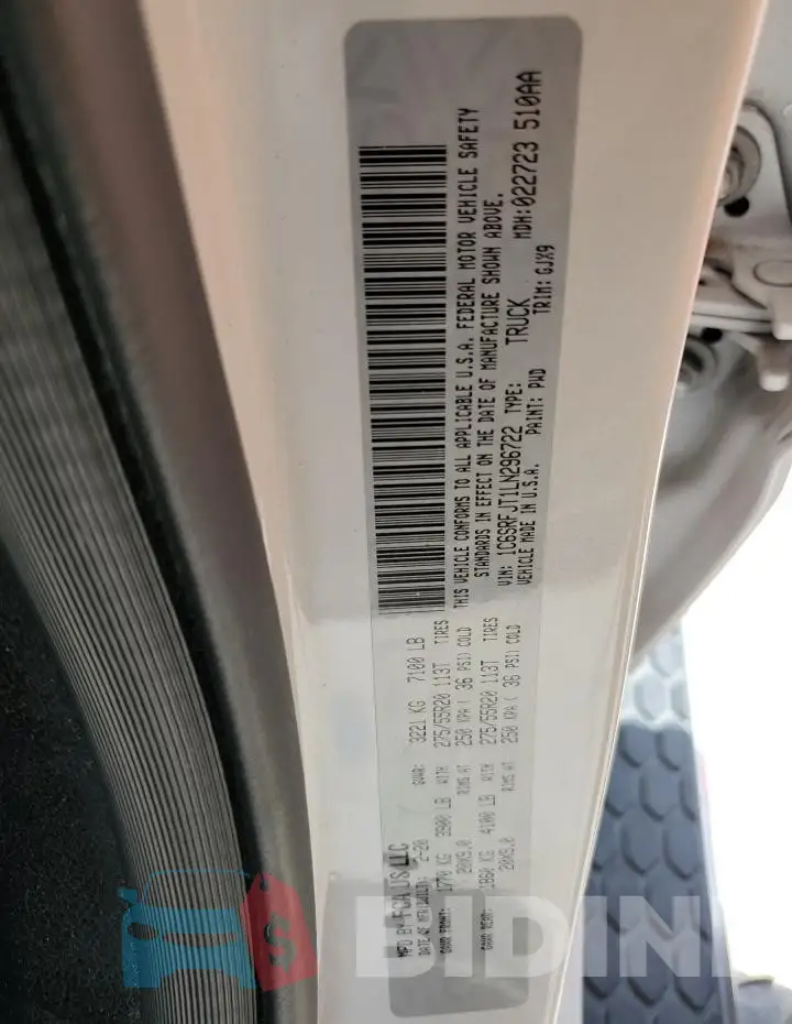 1C6SRFJT1LN296722 Photo# 12