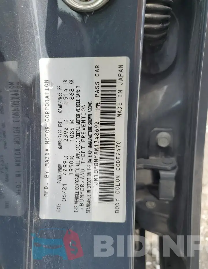 JM1BPBNY8M1348692 Photo# 13