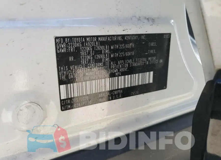 4T3E6RFV6PU109046 Photo# 13
