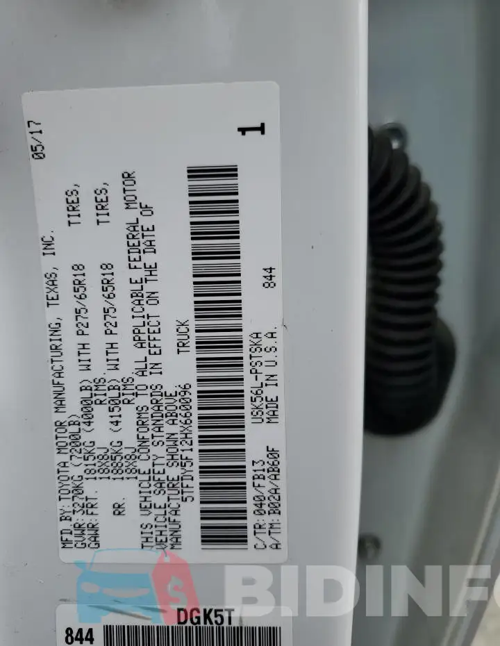 5TFDY5F12HX660096 Photo# 12