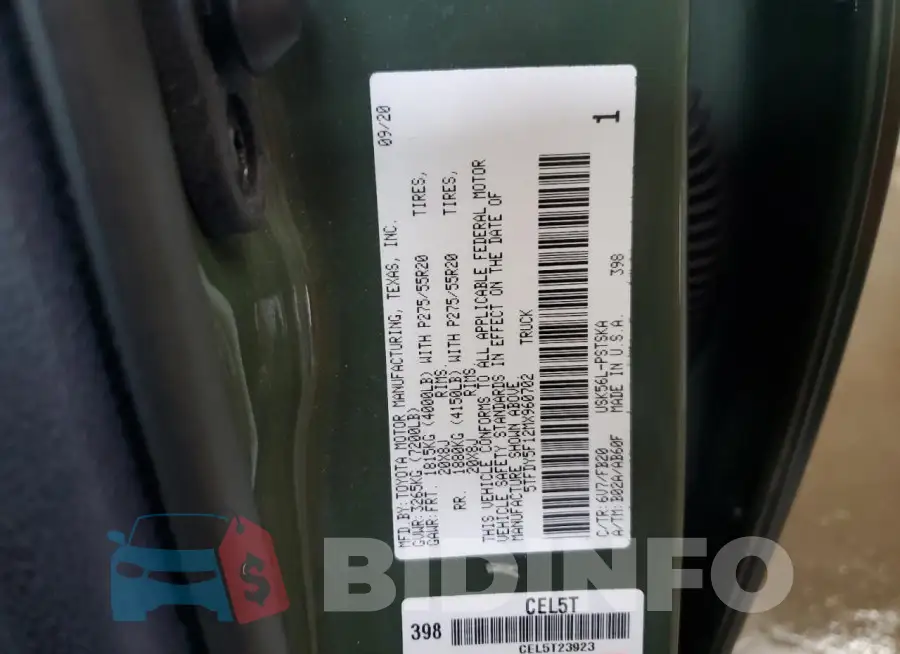 5TFDY5F12MX960702 Photo# 12