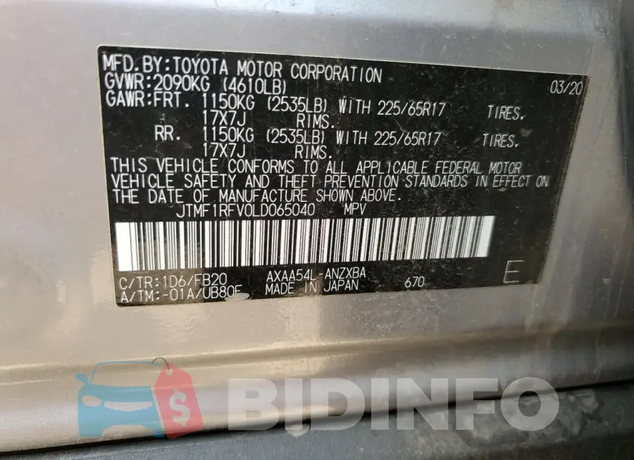 JTMF1RFV0LD065040 Photo# 13