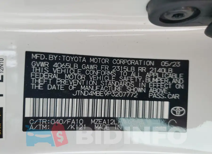 JTND4MBE9P3207772 Photo# 12