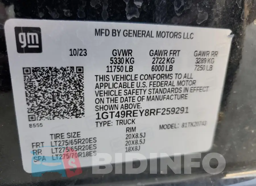 1GT49REY8RF259291 Photo# 12