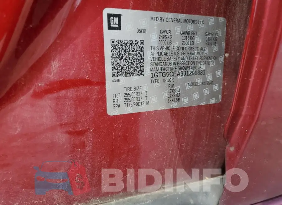 1GTG5CEA9J1290883 Photo# 12