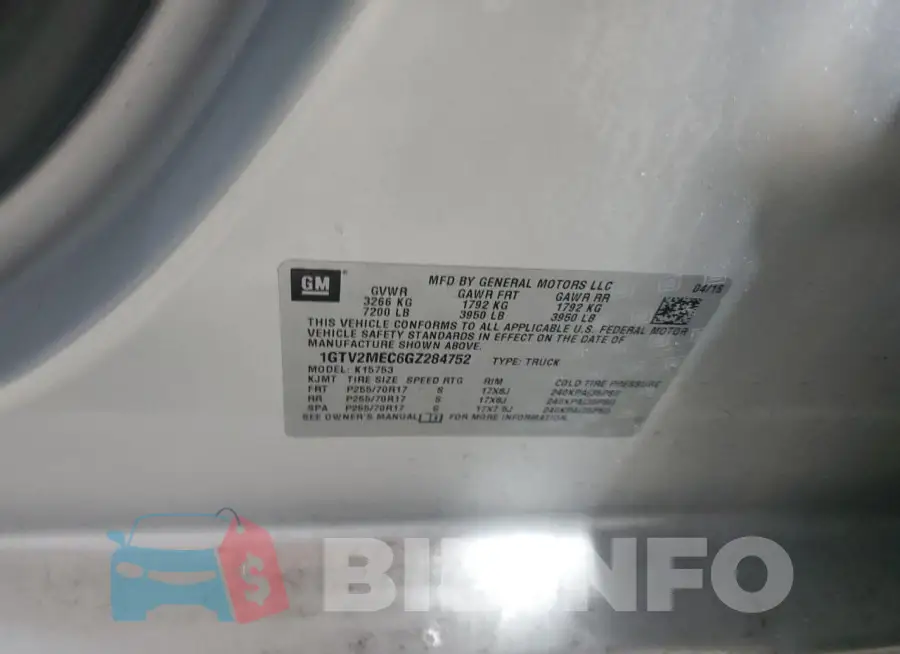 1GTV2MEC6GZ284752 Photo# 12