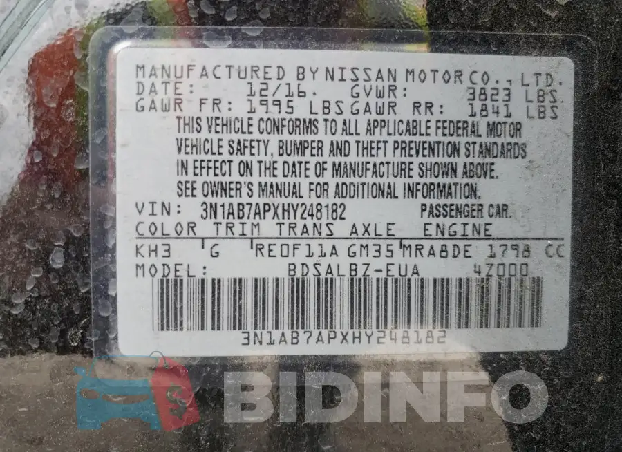 3N1AB7APXHY248182 Photo# 12