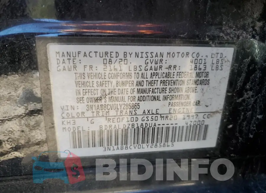 3N1AB8CV0LY285865 Photo# 12