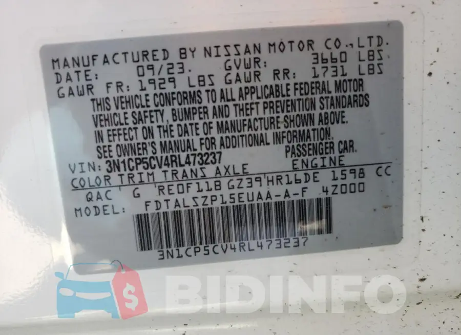 3N1CP5CV4RL473237 Photo# 13