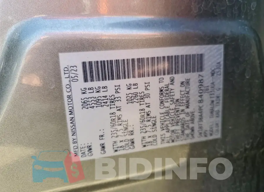 5N1BT3BA4PC840987 Photo# 13
