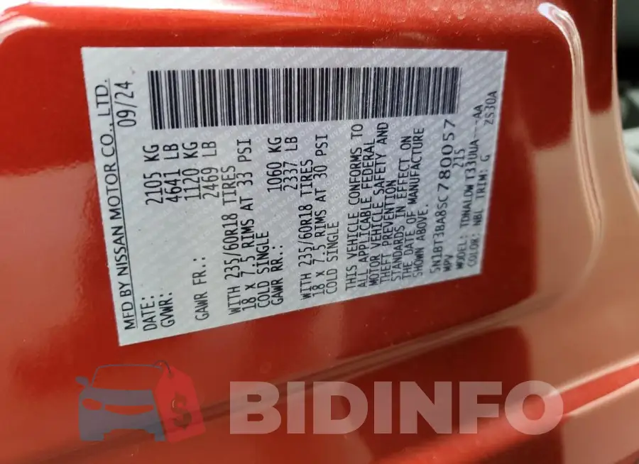 5N1BT3BA8SC780057 Photo# 13