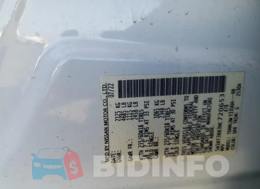 5N1BT3BB3NC720653 Photo# 13