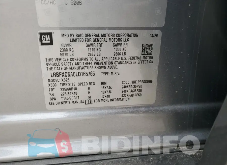 LRBFXCSA0LD165765 Photo# 13
