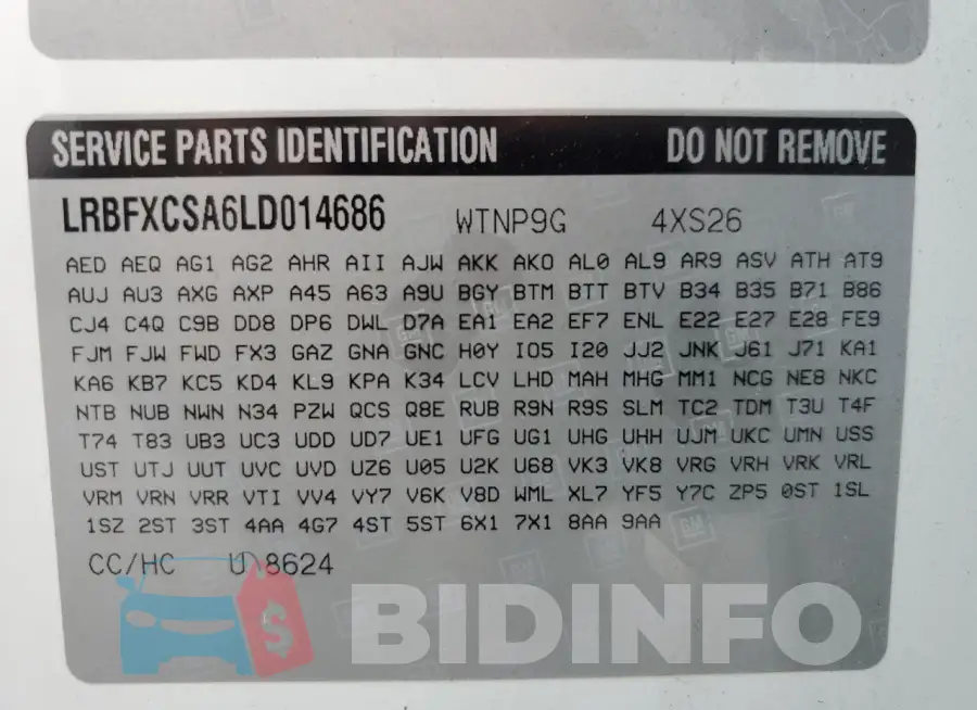 LRBFXCSA6LD014686 Photo# 14