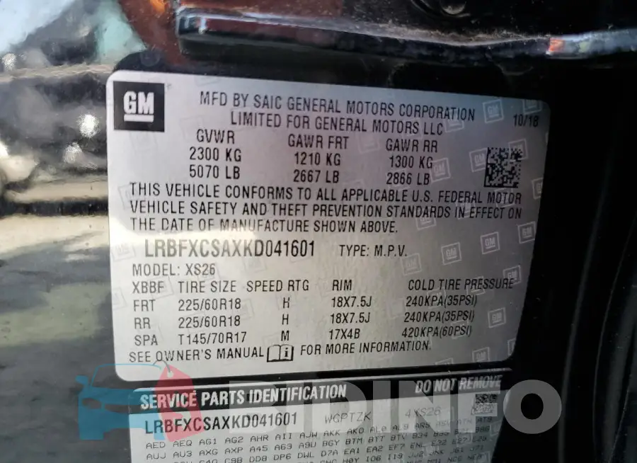 LRBFXCSAXKD041601 Photo# 13