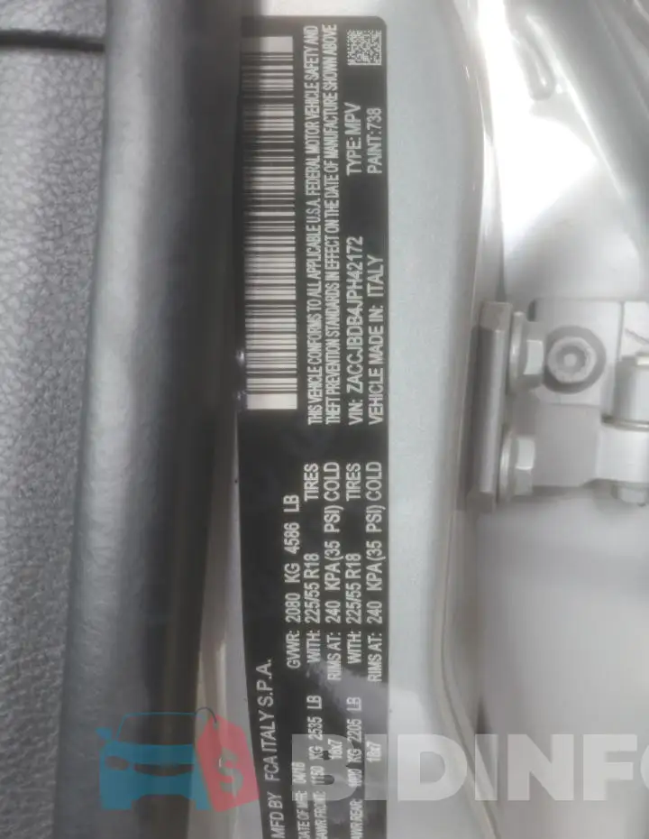 ZACCJBDB4JPH42172 Photo# 13