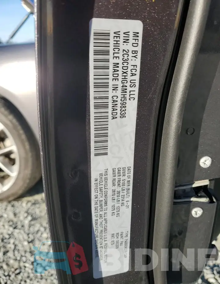 2C3CDXHG4MH598336 Photo# 13