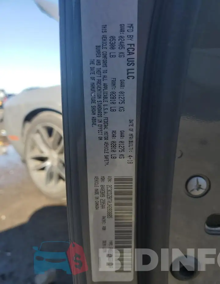 2C3CDZBT0JH283885 Photo# 12