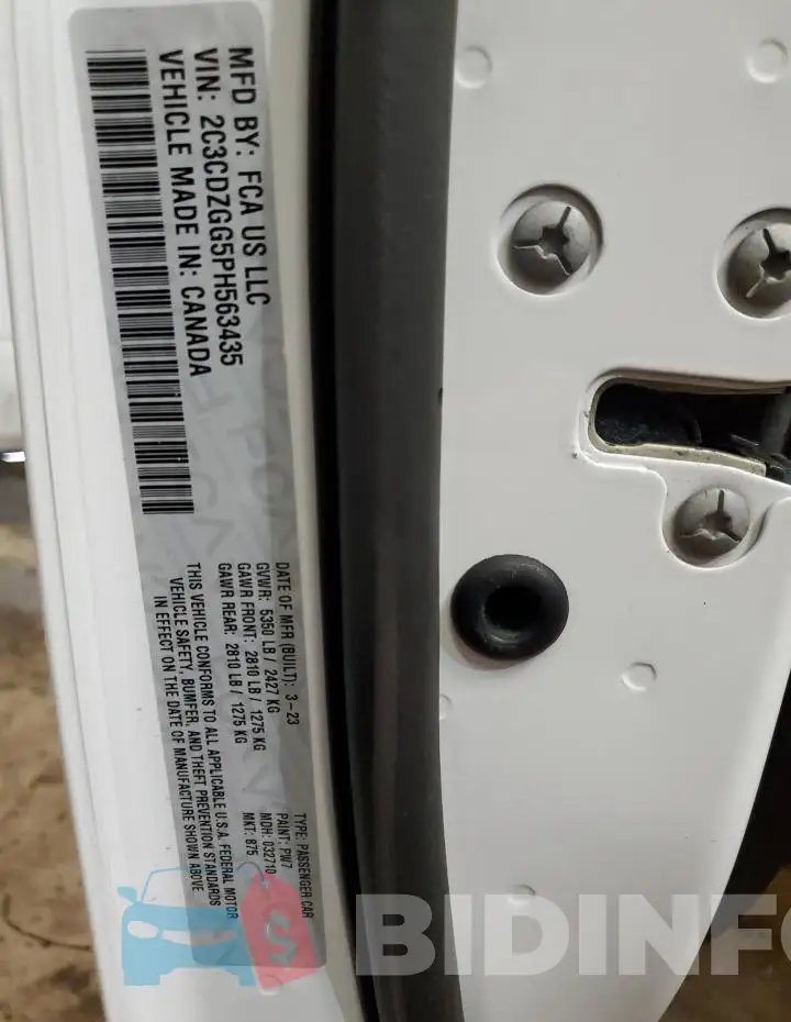 2C3CDZGG5PH563435 Photo# 12