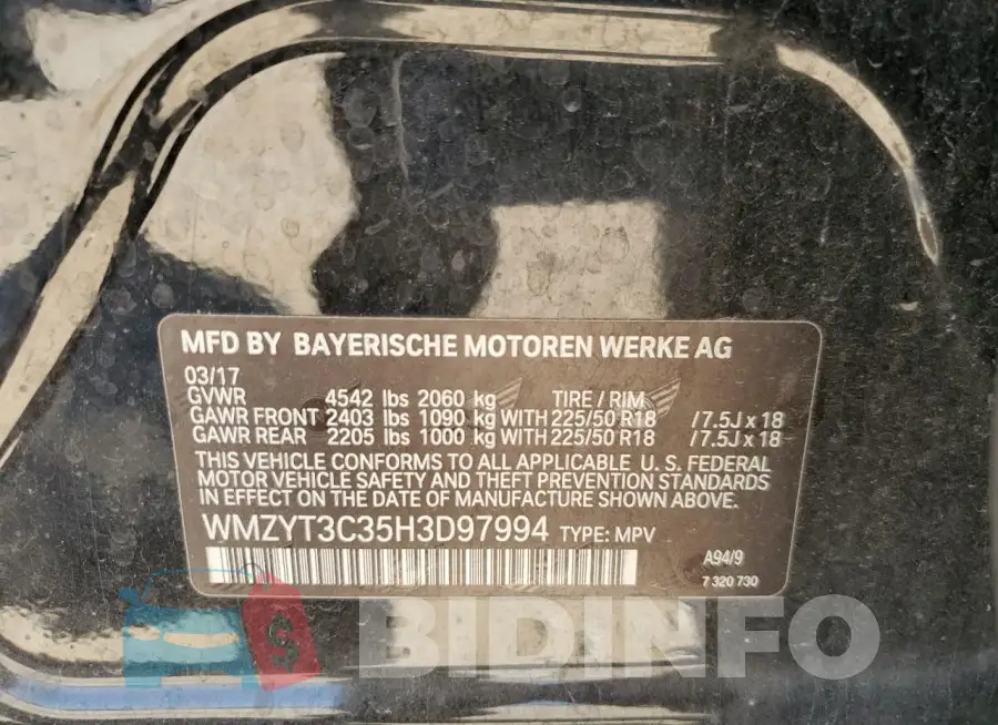 WMZYT3C35H3D97994 Photo# 12