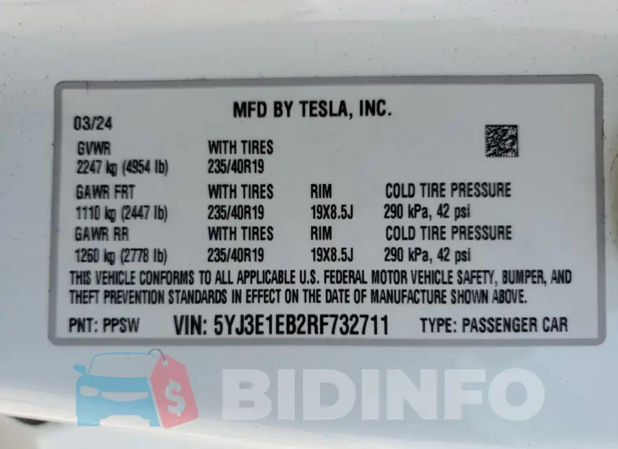 5YJ3E1EB2RF732711 Photo# 13