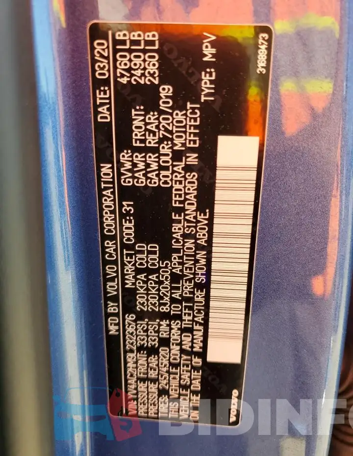 YV4AC2HM9L2323676 Photo# 14