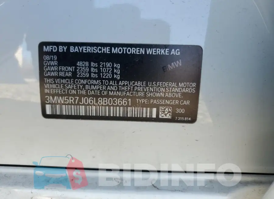 3MW5R7J06L8B03661 Photo# 12