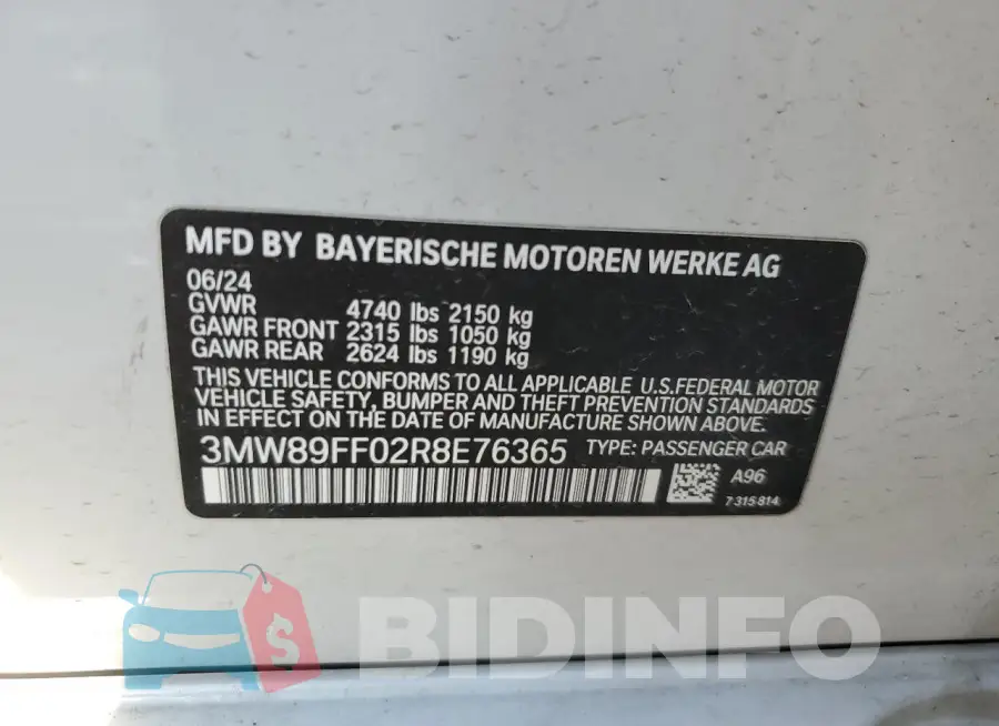3MW89FF02R8E76365 Photo# 12
