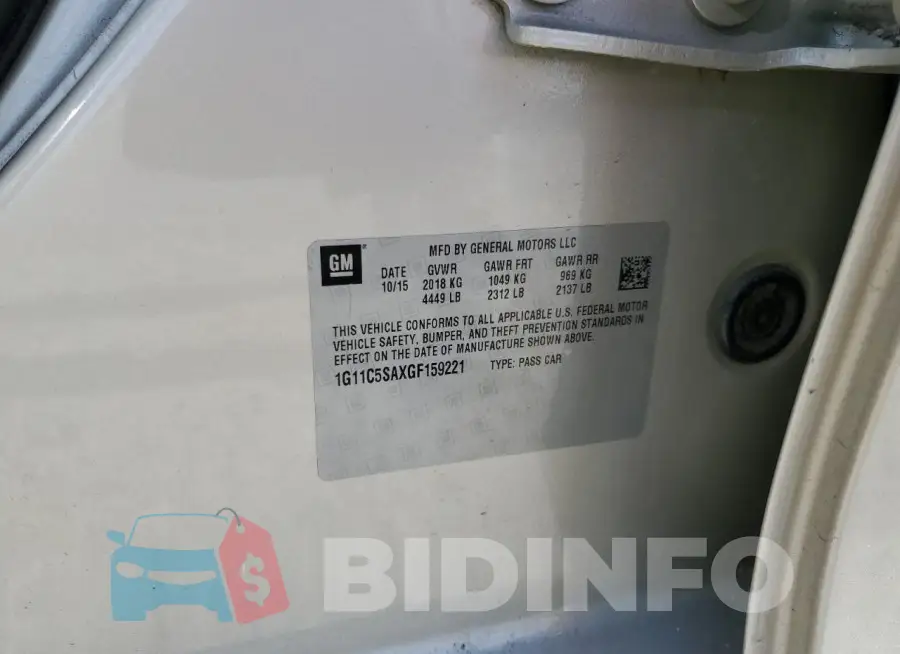 1G11C5SAXGF159221 Photo# 12