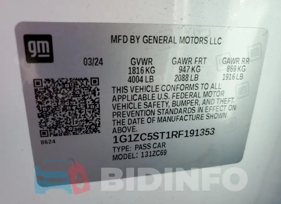 1G1ZC5ST1RF191353 Photo# 12