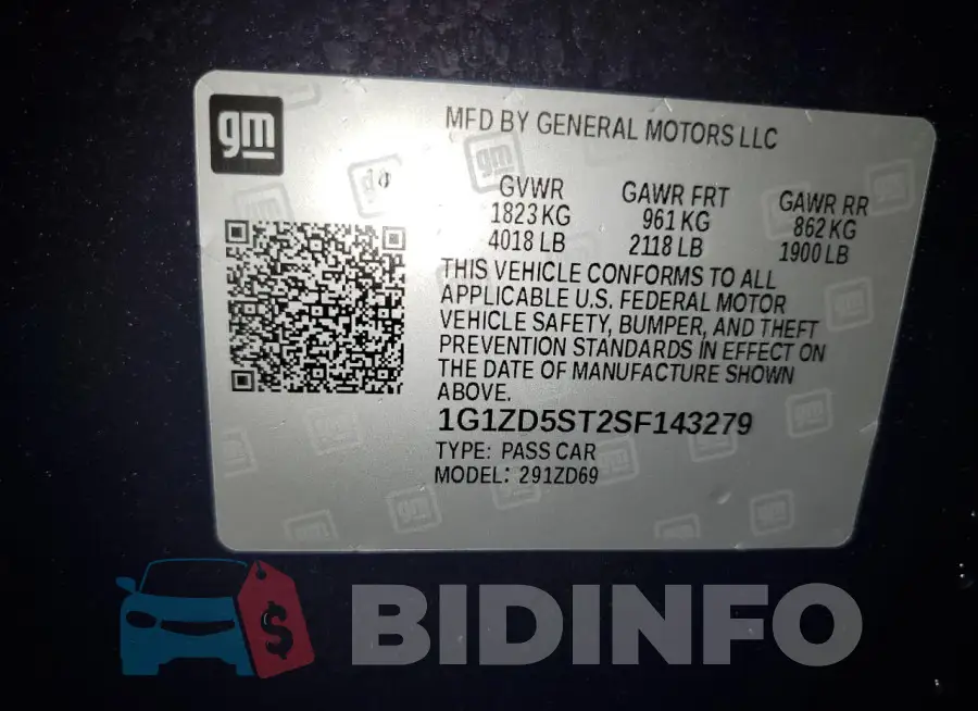 1G1ZD5ST2SF143279 Photo# 12