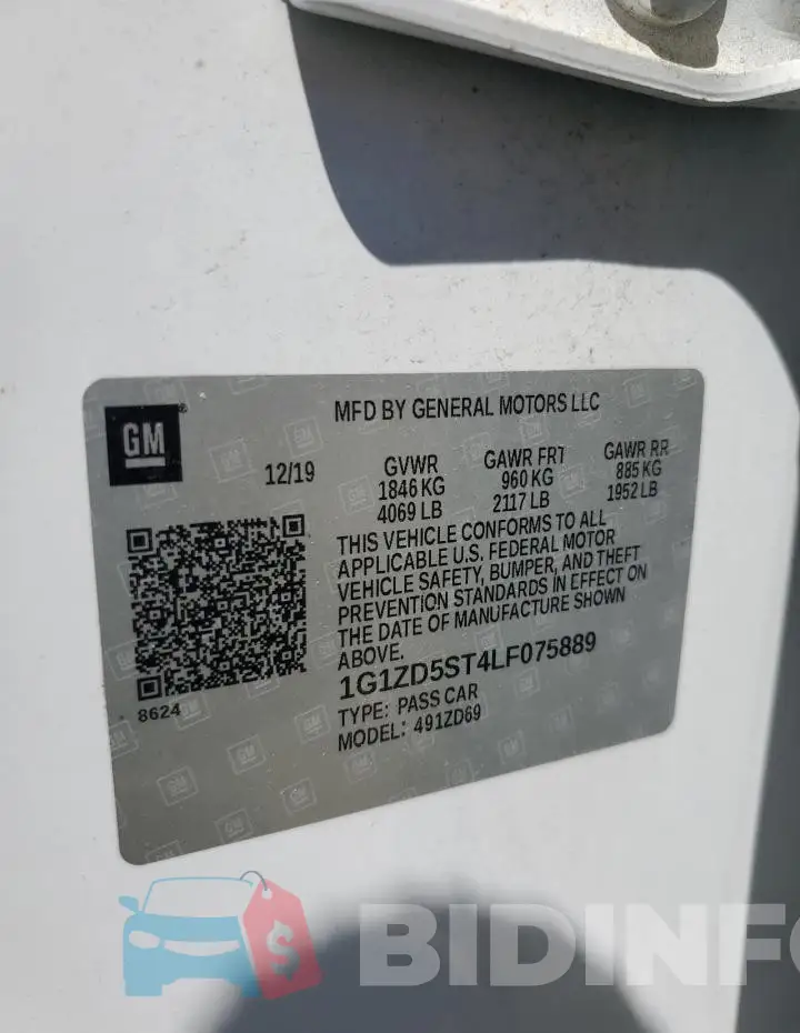 1G1ZD5ST4LF075889 Photo# 13