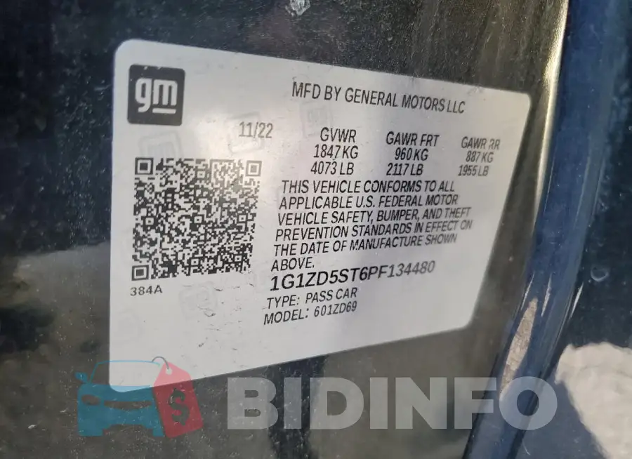 1G1ZD5ST6PF134480 Photo# 13