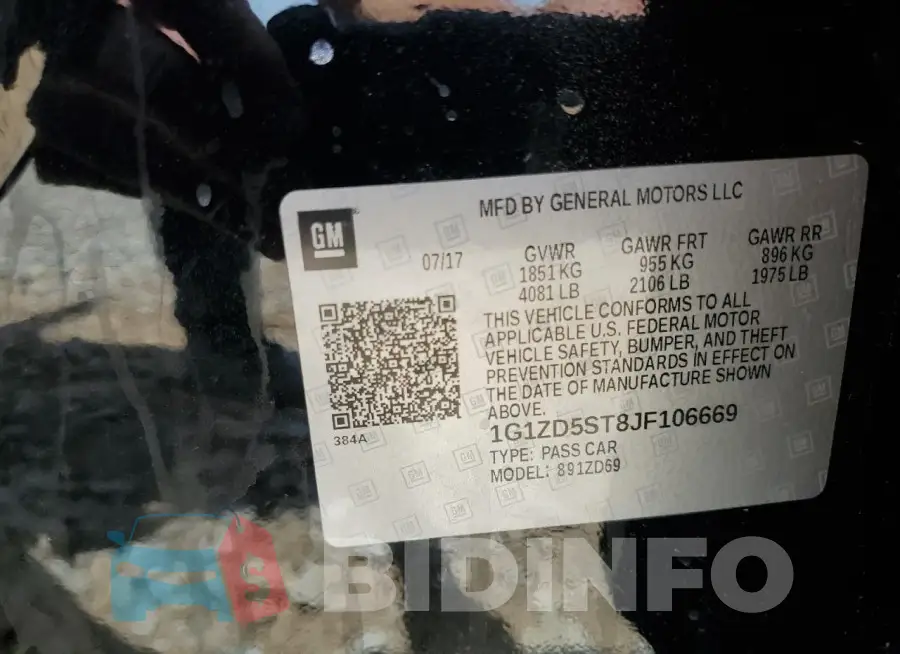 1G1ZD5ST8JF106669 Photo# 12