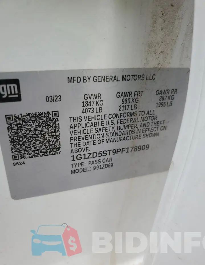 1G1ZD5ST9PF178909 Photo# 12