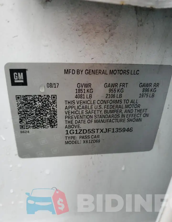 1G1ZD5STXJF135946 Photo# 12