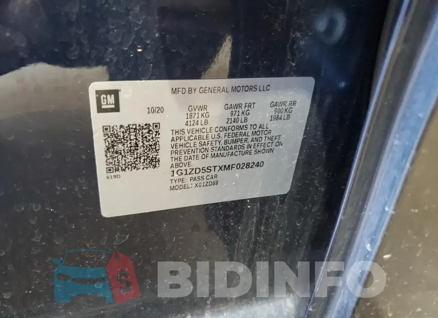 1G1ZD5STXMF028240 Photo# 12