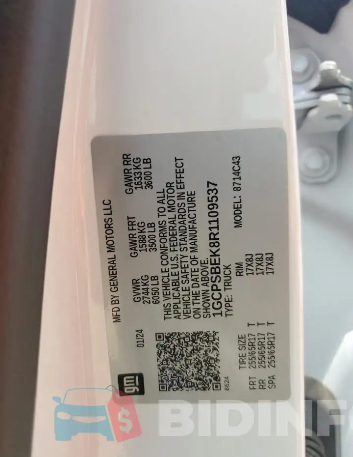 1GCPSBEK8R1109537 Photo# 12