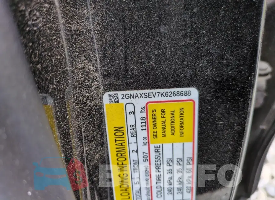 2GNAXSEV7K6268688 Photo# 12