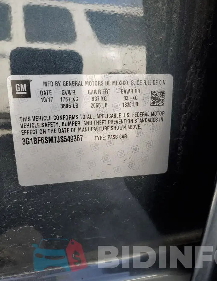3G1BF6SM7JS549367 Photo# 12