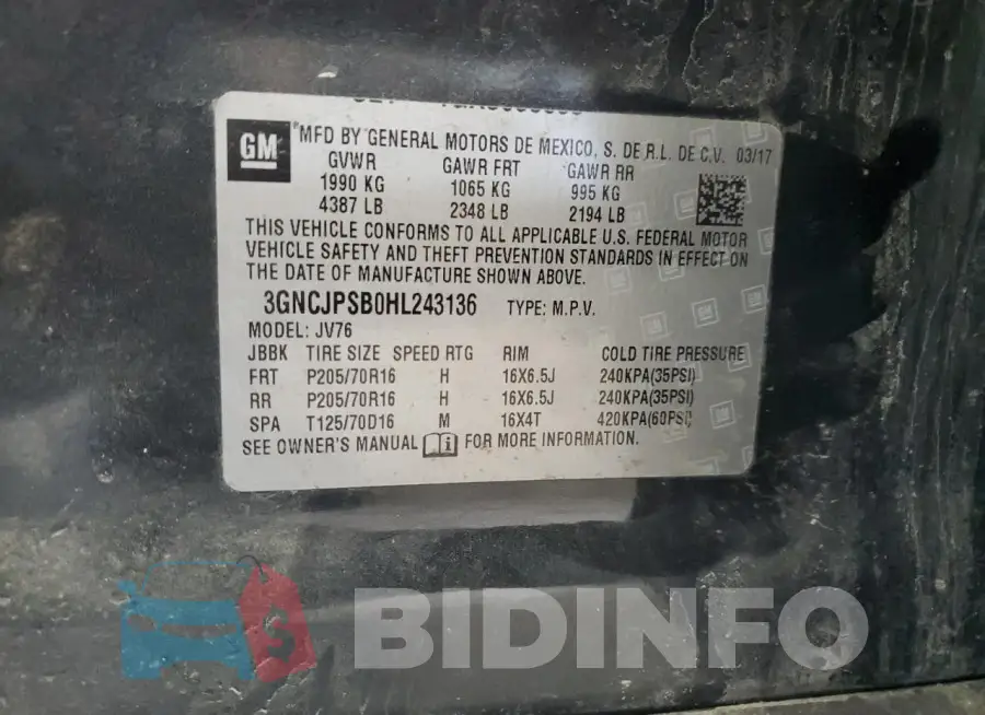 3GNCJPSB0HL243136 Photo# 13