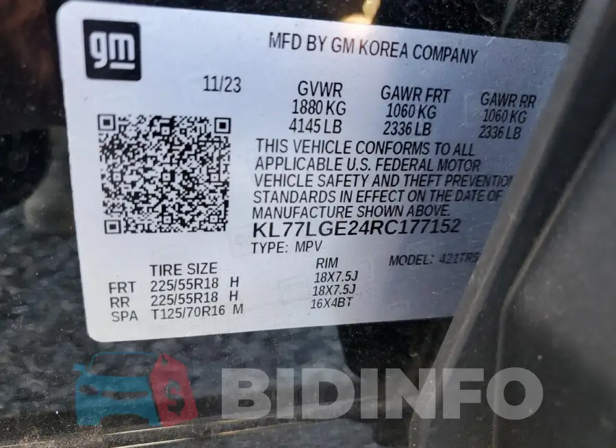 KL77LGE24RC177152 Photo# 12